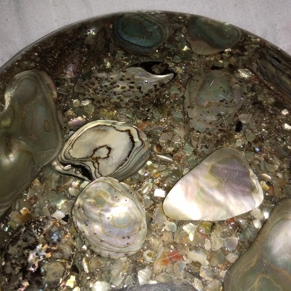 Trivet Hot Plate Shells Pacific Ocean Hyler Enterprises California Mid Century - Picture 8 of 12